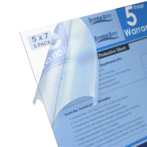 Clear, Thin, Flexible Plastic Sheet 24x36 PET Alternative for Plexiglass or Acrylic Glass ...