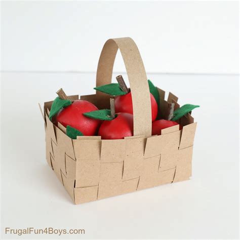 Apple Basket Craft - Frugal Fun For Boys and Girls