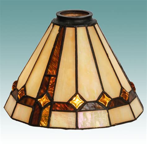 #6518 - Stained Glass Shade 8" - Glass Lampshades