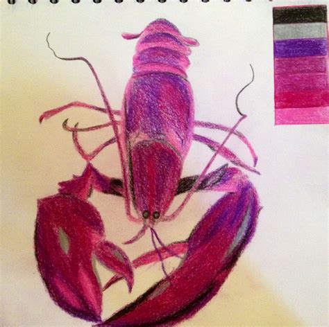 Pink lobster | Textiles projects, Pink, Painting