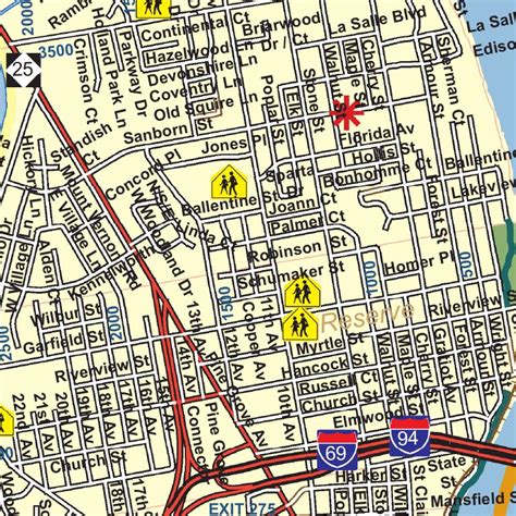 Exploring Port Huron, Michigan Through Its Map - World Map Colored Continents