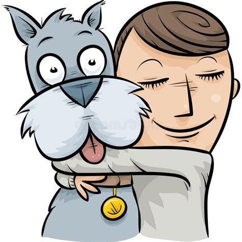 Dog Hug stock illustration. Illustration of portrait - 41557718