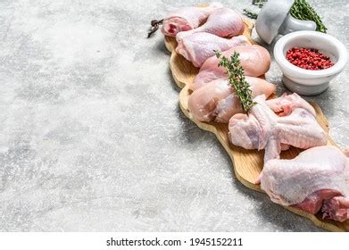 Different Types Raw Chicken Meat Poultry Stock Photo 1945152211 ...