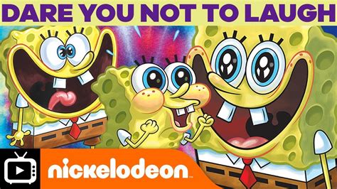 SpongeBob Laughing - We Dare You Not to Laugh! Nickelodeon UK - YouTube