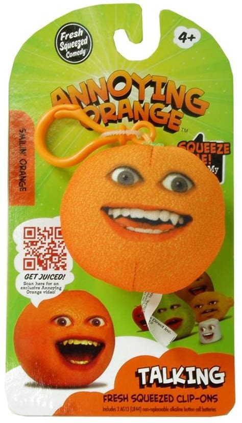 Annoying Orange 2.25" Talking Plush Clip On: Smiling Orange - Walmart.com - Walmart.com