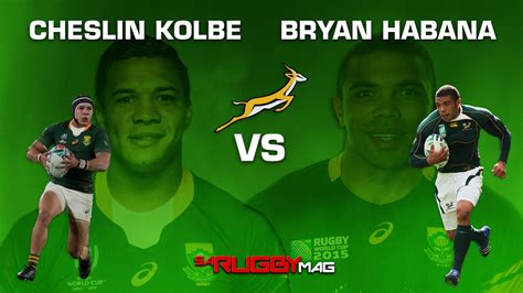 Bryan Habana vs Cheslin Kolbe - Who makes your team?