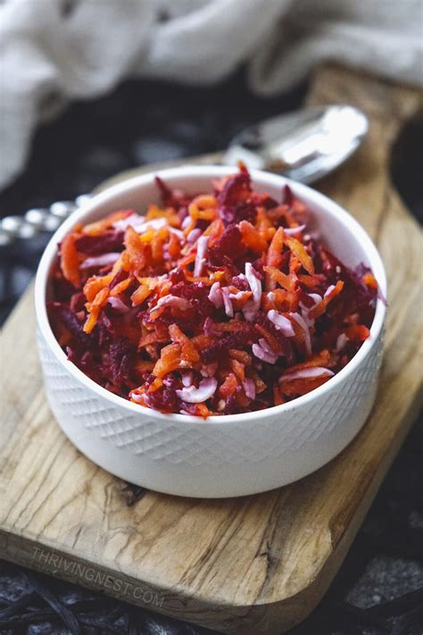 Carrot Salad With Beet And Egg (Baby, Kid Friendly) - ThrivingNest