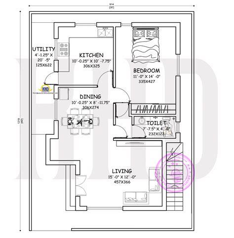 Small Modern House Plan for a Small Family