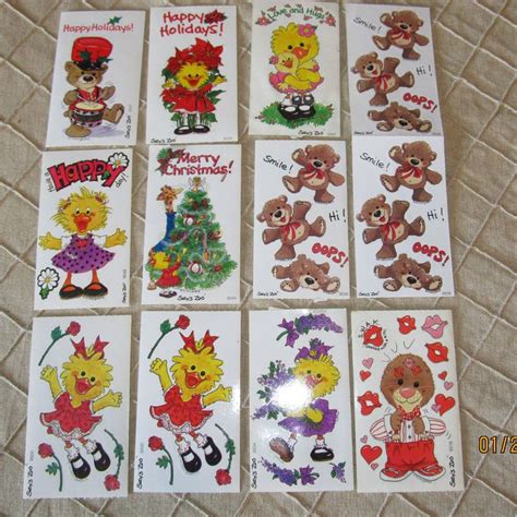 Vintage Suzy's Zoo Suzy Zoo Stickers Modules Mods -Assortment Lot Rare Hard to Find- Christmas ...