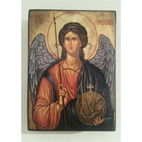 Icon of Saint Michael Archangel, Wooden Orthodox Christian Iconography | Orthodox christian ...