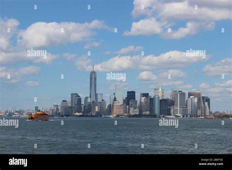 New York City Skyline from the Harbor Stock Photo - Alamy