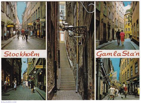 Stockholm-Old Town-Gamla stan, Stockholm - Sweden - Postcard - 409