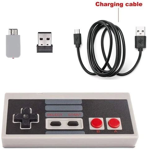 Wireless Controller For Mini Nes Classic Edition With Usb Wireless Adapter Nes Controller Nes ...