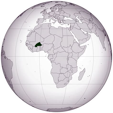 Burkina Faso location map. Map of Burkina Faso location | Vidiani.com | Maps of all countries in ...