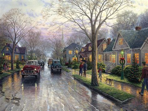 Hometown Christmas - Thomas Kinkade Galleries of New York, New Jersey ...