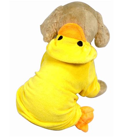 Dog clothes yellow duck design Clothes for dogs Halloween duck Designer cotton dog costume for ...