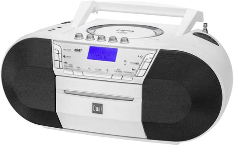 Dual DAB-P 200 Radio CD player DAB+, FM USB, AUX, CD, Tape White | Conrad.com