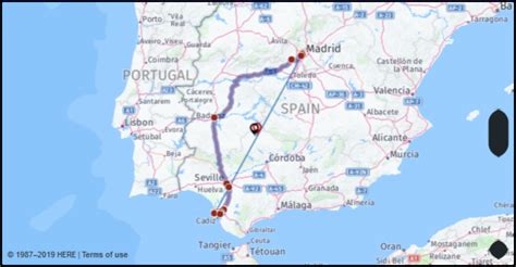 What is the distance from Rota Spain to Madrid Spain? Google Maps ...