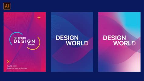 Design Two Modern Posters With Gradient & Shapes in Adobe Illustrator | Arash Ahadzadeh | Skillshare