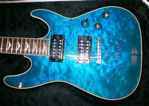 Schecter Omen Extreme 6 Diamond Series Trans Ocean Blue Guitar + Peavey Hard Case | in Cannock ...