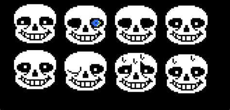 Sans facial expressions part 1 | Pixel Art Maker