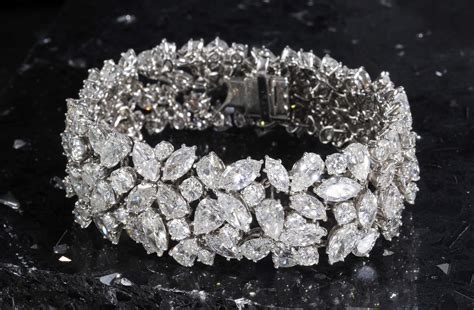Estate Platinum And Diamond Bracelet By Cartier Worth Its Weight At BrunkAntiques And The Arts ...