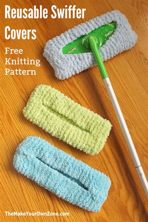 Knitting Pattern for Reusable Swiffer Cover - The Make Your Own Zone | Swiffer pads, Easy ...