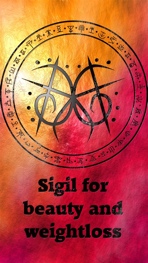 Sigil for beauty and weightloss Requested by anonymous Witchcraft Spell Books, Wiccan Spell Book ...