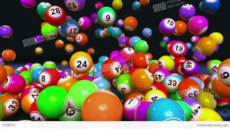 Falling Bingo Balls Stock Animation | 7138757