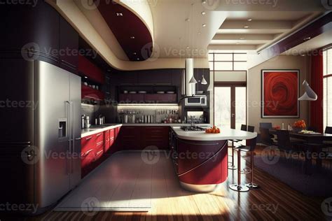 Modern Kitchen Interior Design Architecture AI Generated 23465578 Stock ...