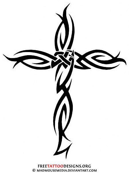 Celtic Cross Tribal Tattoo