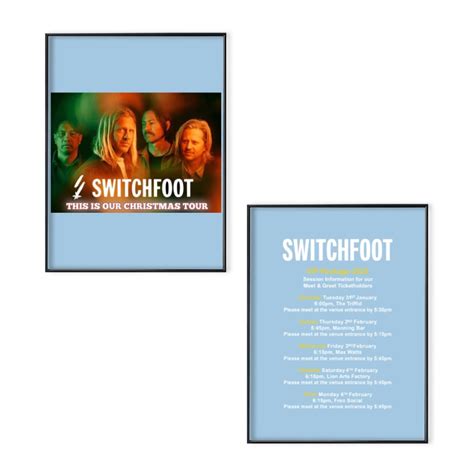 Switchfoot Strper Tour 2023 Poster Set, Switchfoot Concert 2023 Poster ...