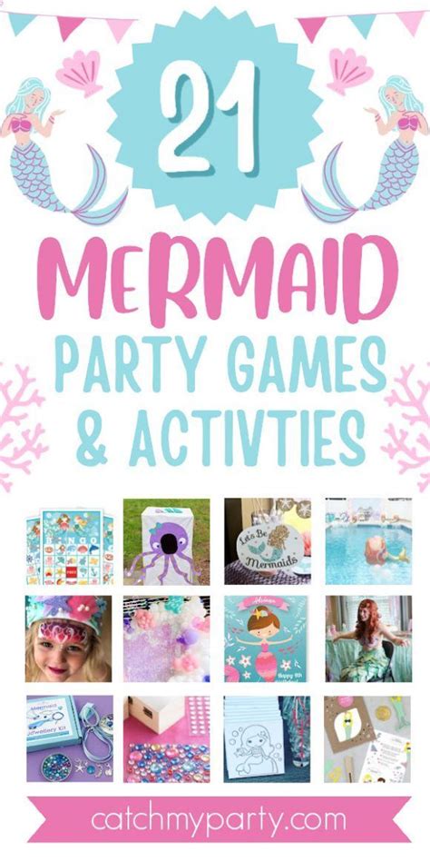 22 MUST-SEE Mermaid Party Games and Activities (2024)! | Mermaid party games, Mermaid theme ...