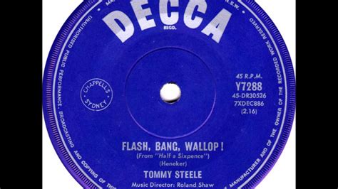 Lards Classic Cuts - Tommy Steele, Flash Bang Wallop - YouTube