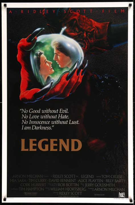 Legend (1985) Original One-Sheet Movie Poster - 27" x 41" - Original ...