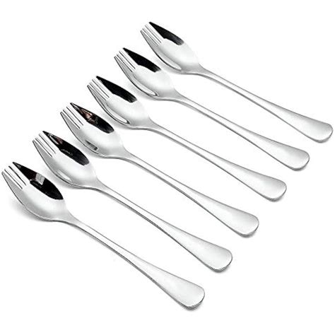 Spork Sporks 6-Pack Long Handle Heavy Duty 18/10 Stainless Steel For Home Use By | eBay