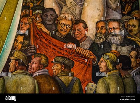 Leon Trotsky in the Mural by Diego Rivera 'Man at the Crossroads' or ...