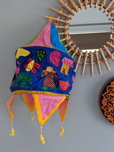 Pipli Applique Work Lampshade/hanging From India - Etsy