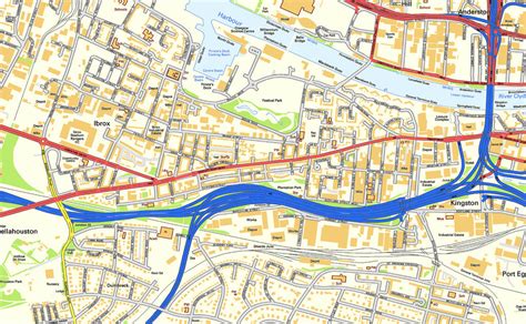 Glasgow City Centre Street Map | I Love Maps