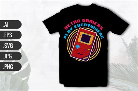 Retro Gamers Gaming Tshirt Graphic by Sahrear Hossen · Creative Fabrica