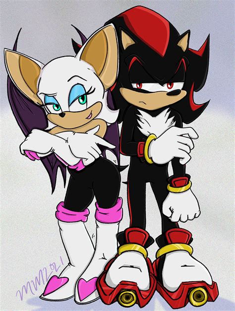 Shadow and Rouge by micazee on DeviantArt