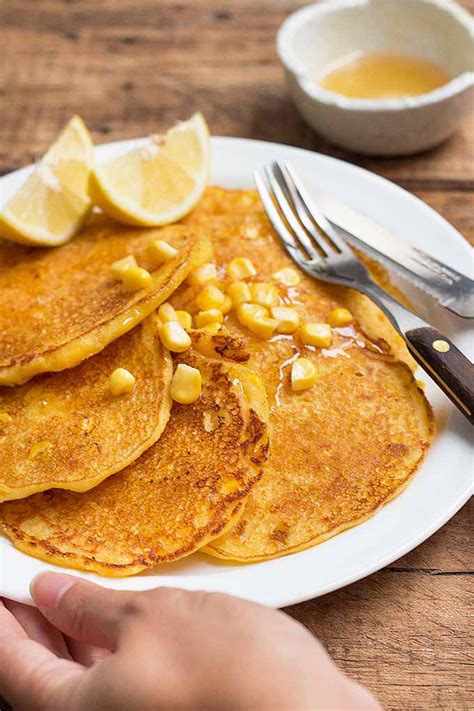 Cornmeal Pancakes with Sweet Corn Recipe | Foodal