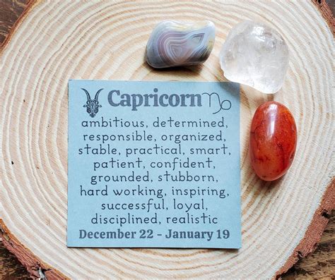 Capricorn Gemstone Set Capricorn Crystal Set Zodiac Gift | Etsy