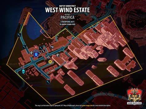 West Wind Estate Map - Pacifica - Cyberpunk 2077 (CP77)