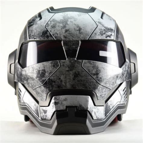 Black Iron Man Motorcycle Helmet