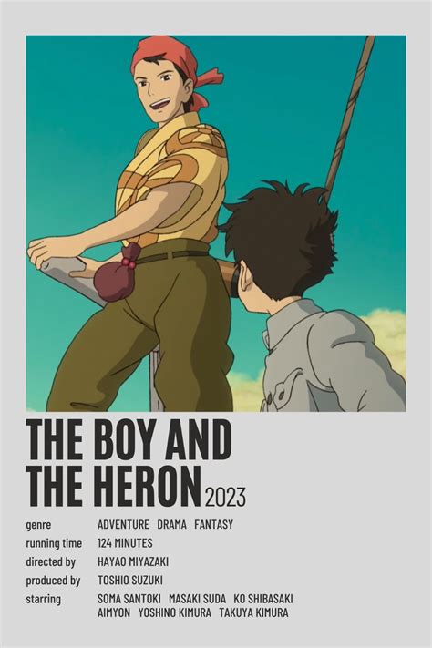 The Boy and the Heron, 2023 | animated movie poster | Studio ghibli, Ghibli, Desenho personagem ...