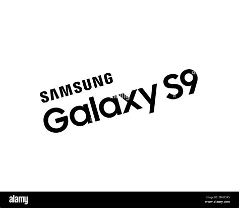 Samsung Galaxy S9, Rotated Logo, White Background Stock Photo - Alamy