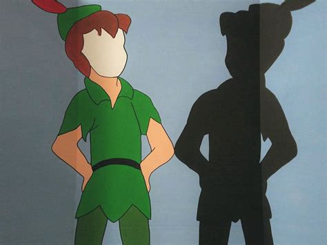 Peter Pan & His Shadow Hand Drawn and Painted Photo Op