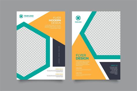 Abstract geometric colorful pamphlet template concept 1893734 Vector Art at Vecteezy