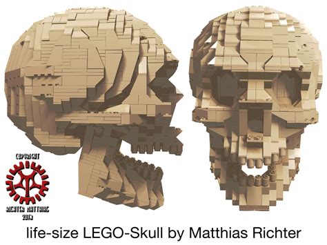 life-size LEGO-Skull 01 by Steam-HeART on DeviantArt